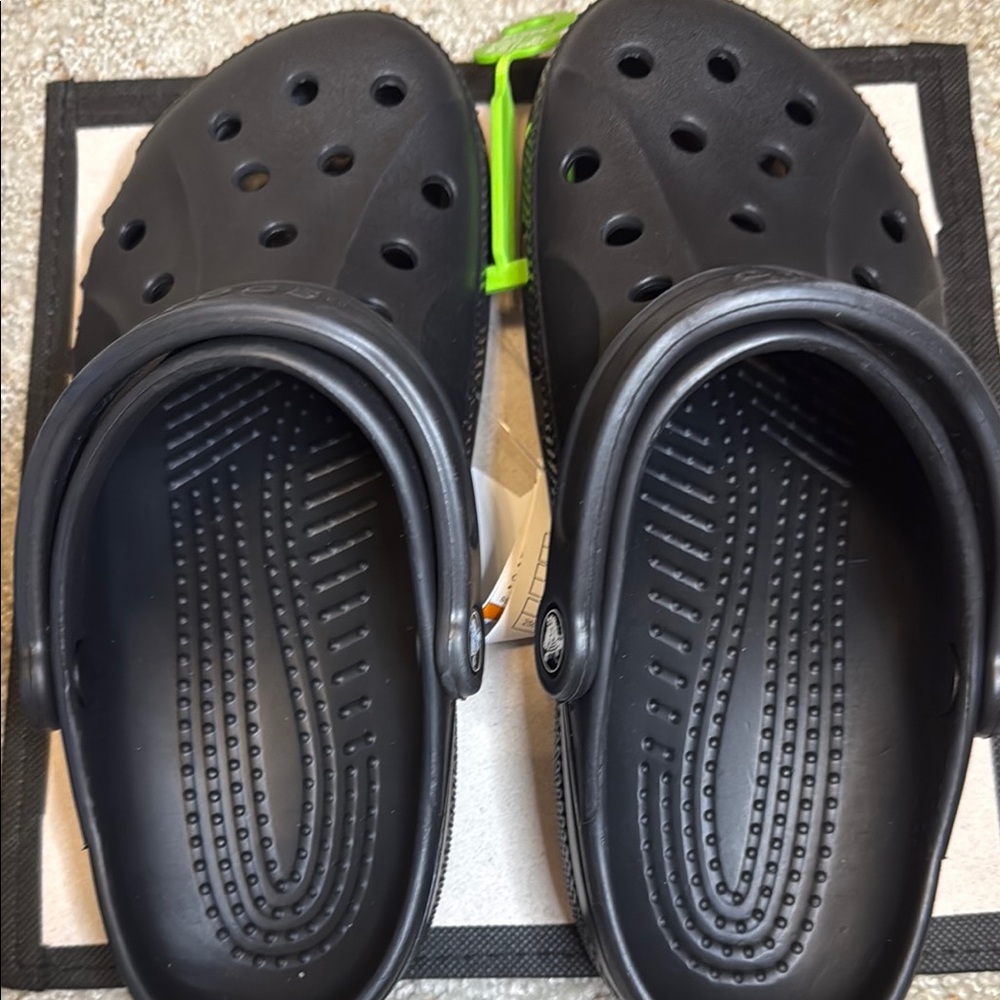 CROCS Black Sandals with Ventilated Design and Comfort Footbed